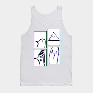 PUNPUN 3 SAD JAPANESE ANIME AESTHETIC Tank Top